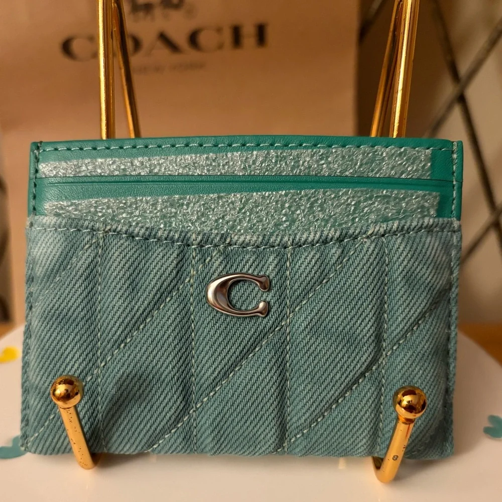 Coach Quilted Card Case NWT
